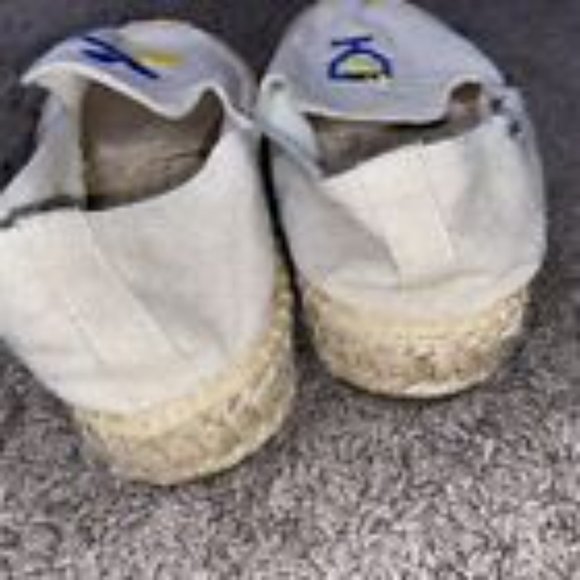 Soludos Le Citron Lemon Limoncello Embroidered Canvas Espadrilles Shoes Size 9 - Picture 5 of 7